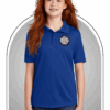 High School Black RacerMesh Polo YST640/ST640 - Image 2